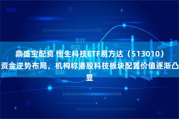 鼎盛宝配资 恒生科技ETF易方达（513010）获资金逆势布局，机构称港股科技板块配置价值逐渐凸显